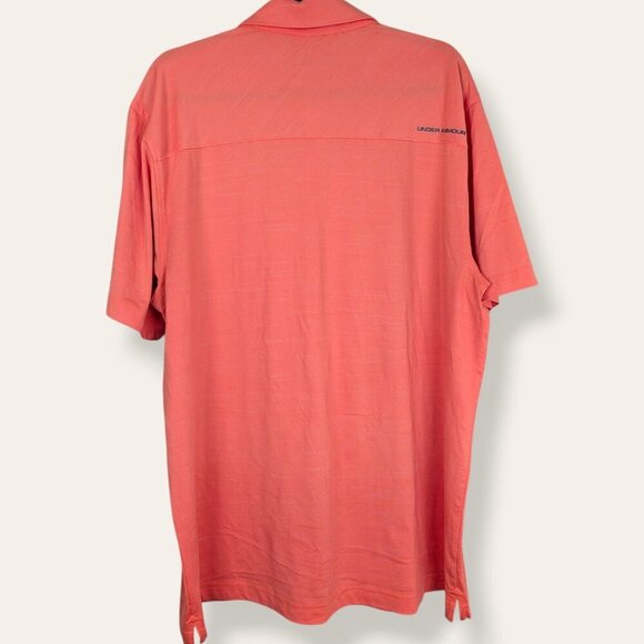 Under Armour Bright Orange Loose Fit Polo - Picture 2 of 4